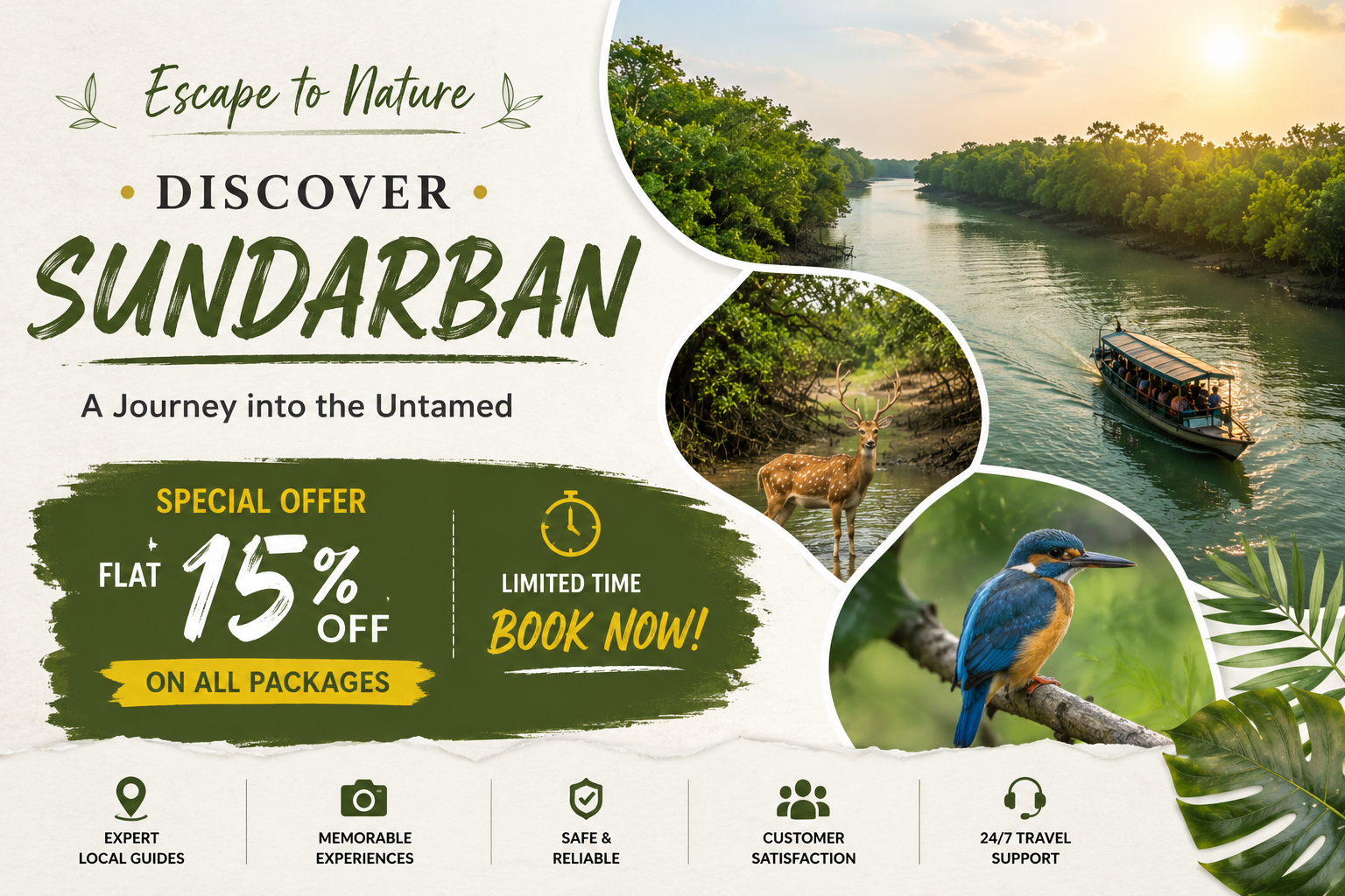 Luxury Sundarban boat safari